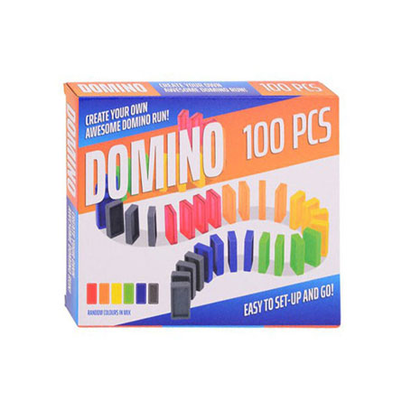 Johntoy colored dominoes, 100dlg.