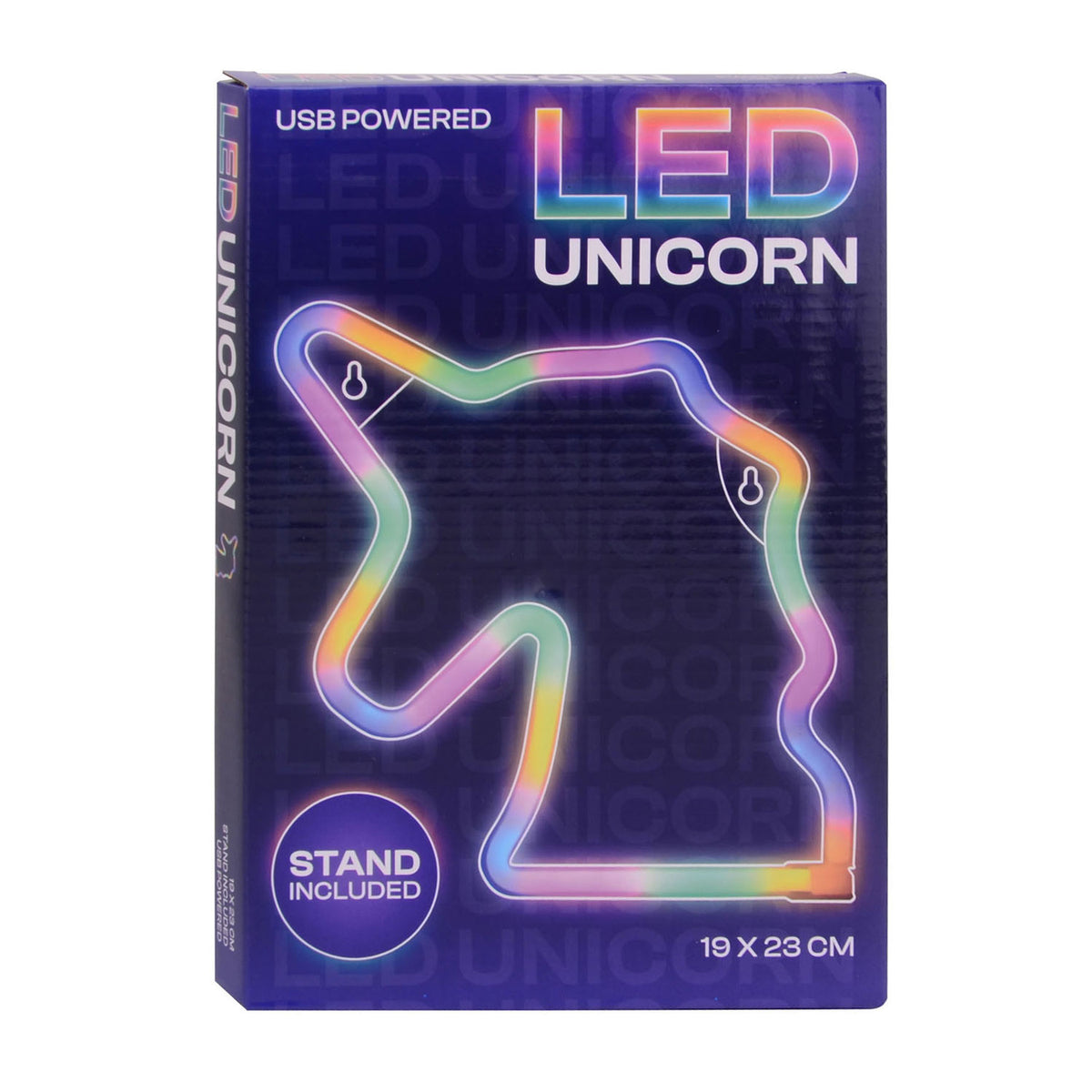 Johntoy eenhoorn regenboog lamp met usb