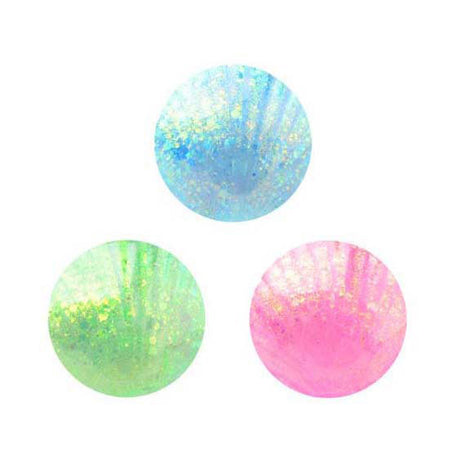 Johntoy slow rise glitter schelp op kaart 4 assortie