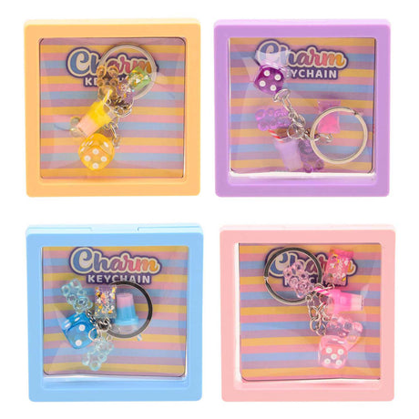 Johntoy fabulous mini charms sleutelhnager 4 assorti