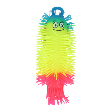 Johntoy rainbow fluffy worm 21cm assort in display