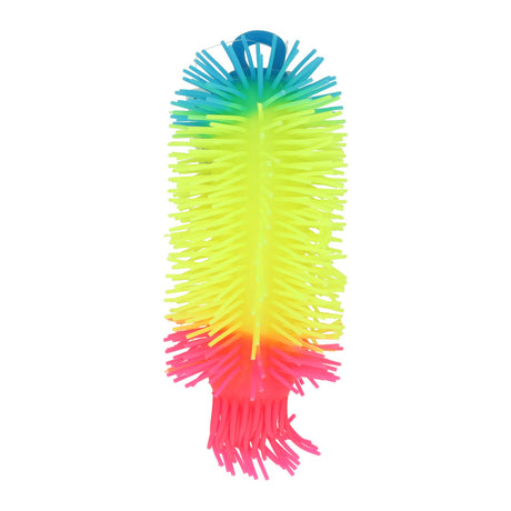 Johntoy rainbow fluffy worm 21cm assort in display