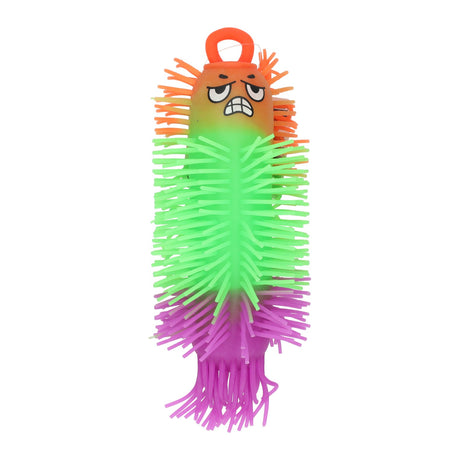 Johntoy rainbow fluffy worm 21cm assort in display