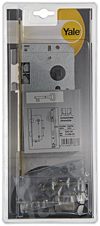 Yale 1019041 - 1dubb.insteekslot mess.l r a1356 50mm | 1 stuks