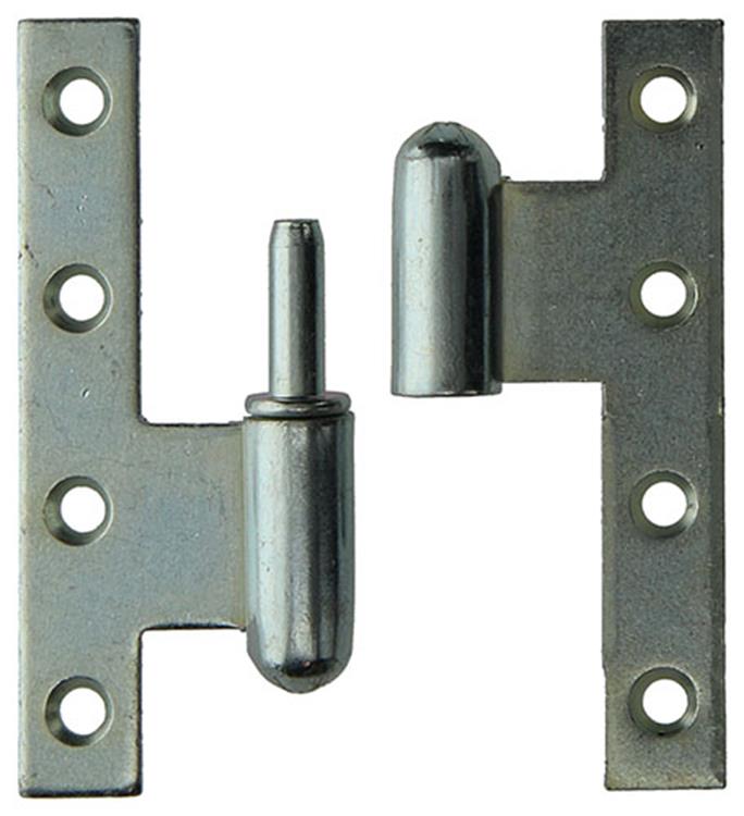 Yale 1019149 - 3 zware paumel.verz.rechte hoek links 110x80mm | 2 stuks