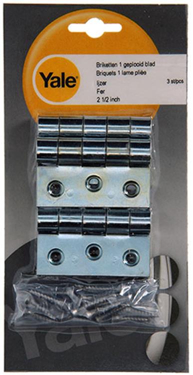 Yale 1019151 - 3 briketten ijzer 1 geplooid blad 2 1 2 inch | 2 stuks
