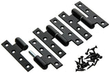 Yale 1019157 - 3 zware paumellen zwart geplast.rechts 110x70mm | 2 stuks