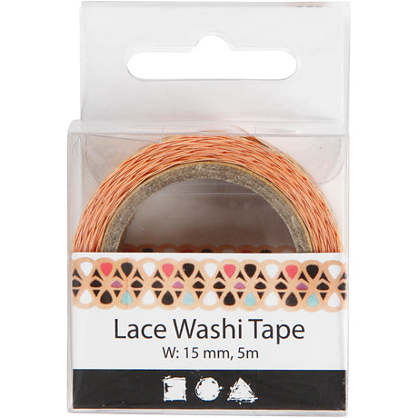 Creativ company http: www.cchobby.nl lace-washi-tape-b-15-mm-5-m-1-rol