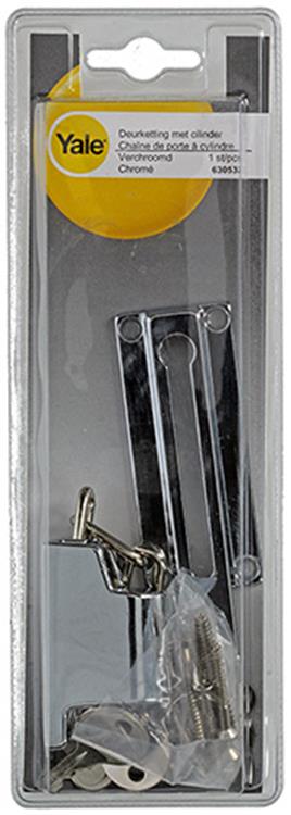 Yale 1019213 - deurketting + cil, nikk. ypeltn67731cp | 2 stuks