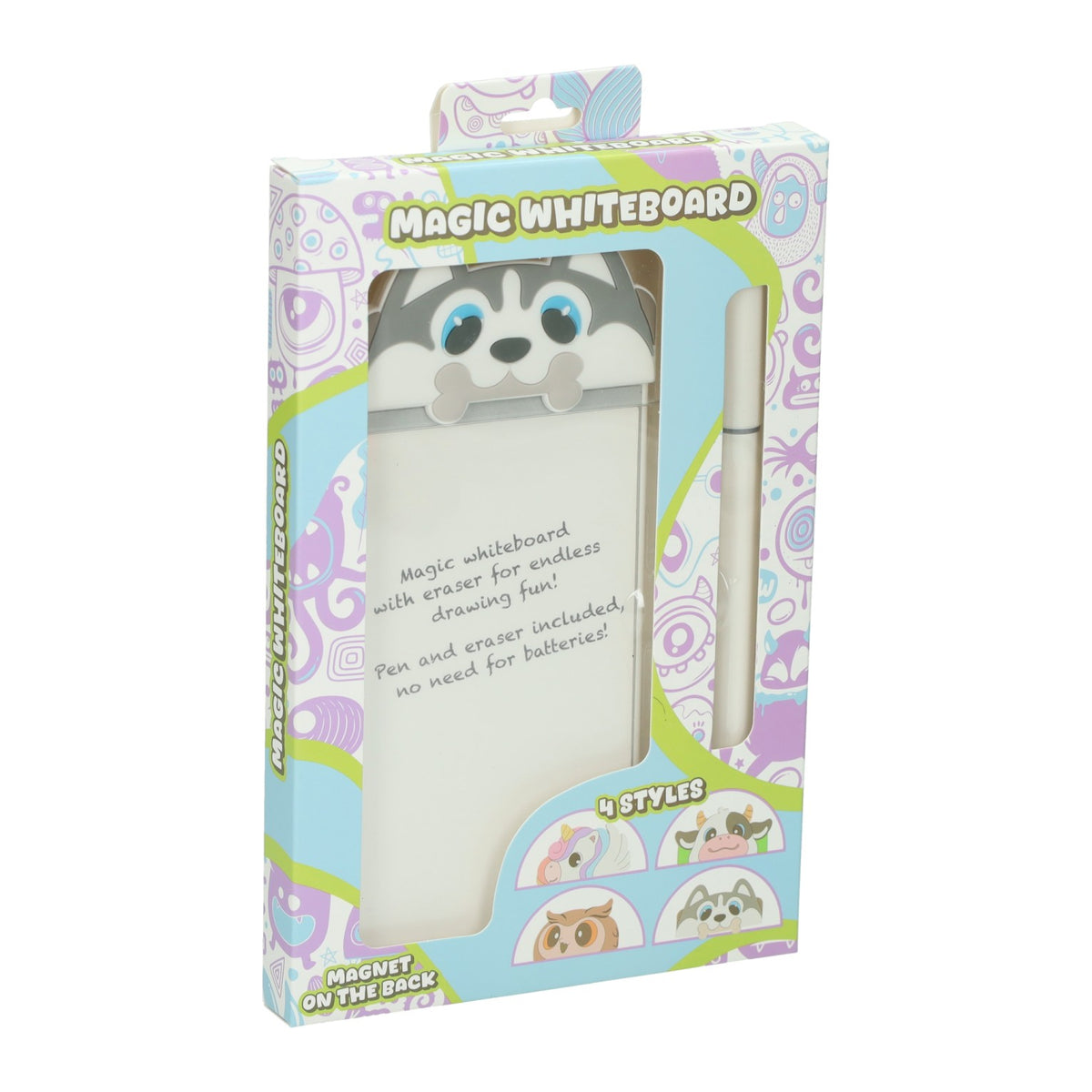 Johntoy magisch dieren whiteboard met pen
