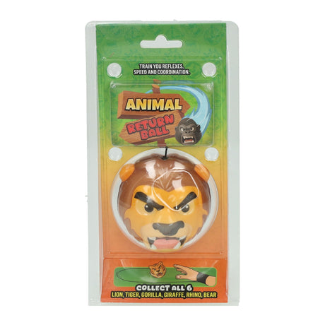Johntoy gooi en vangbal met polsband angry animal assorti