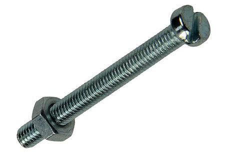 Mack 1017521 - metaalschroef cyl. kop + moer verz. 12 st m4 x 40 mm | 10 stuks