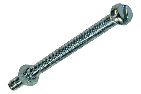 Mack 1017522 - metaalschroef cyl. kop + moer verz. 9 st m4 x 50 mm | 10 stuks