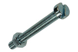 Mack 1017527 - metaalschroef cyl. kop + moer verz. 10 st m5 x 40 mm | 10 stuks