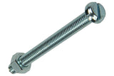 Mack 1017536 - metaalschroef cyl. kop + moer verz. 4 st m6 x 60 mm | 10 stuks
