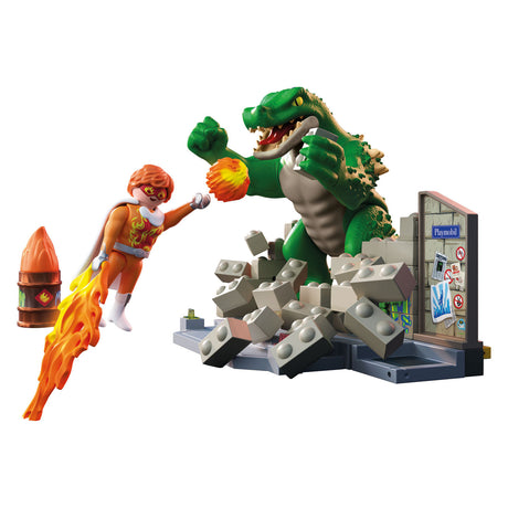 Playmobil heldenstrijd tegen de reuzenhagedis - 71831
