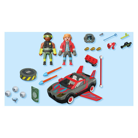 Playmobil held met multifunctioneel voertuig - 71832