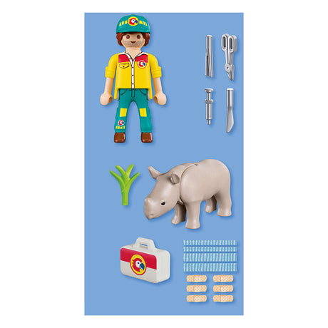 Playmobil duopack ranger met neushoorn - 72025