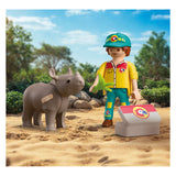 Playmobil duopack ranger met neushoorn - 72025