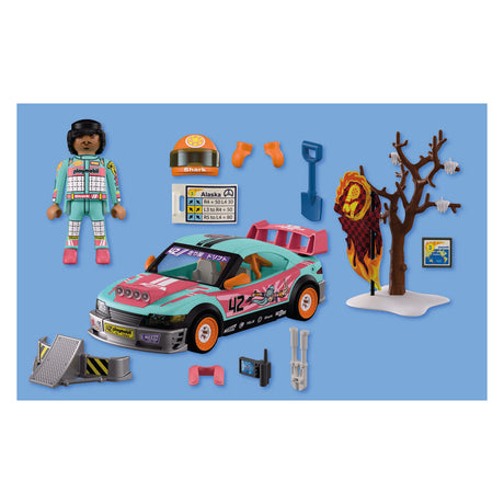 Playmobil – 72062 – raceauto speelset – 68-delig – sportactie