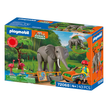 Playmobil animals friends olifant met dierenverzorger