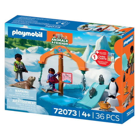 Playmobil – 72073 – zoo speelset – ijsrijk – pooldieren
