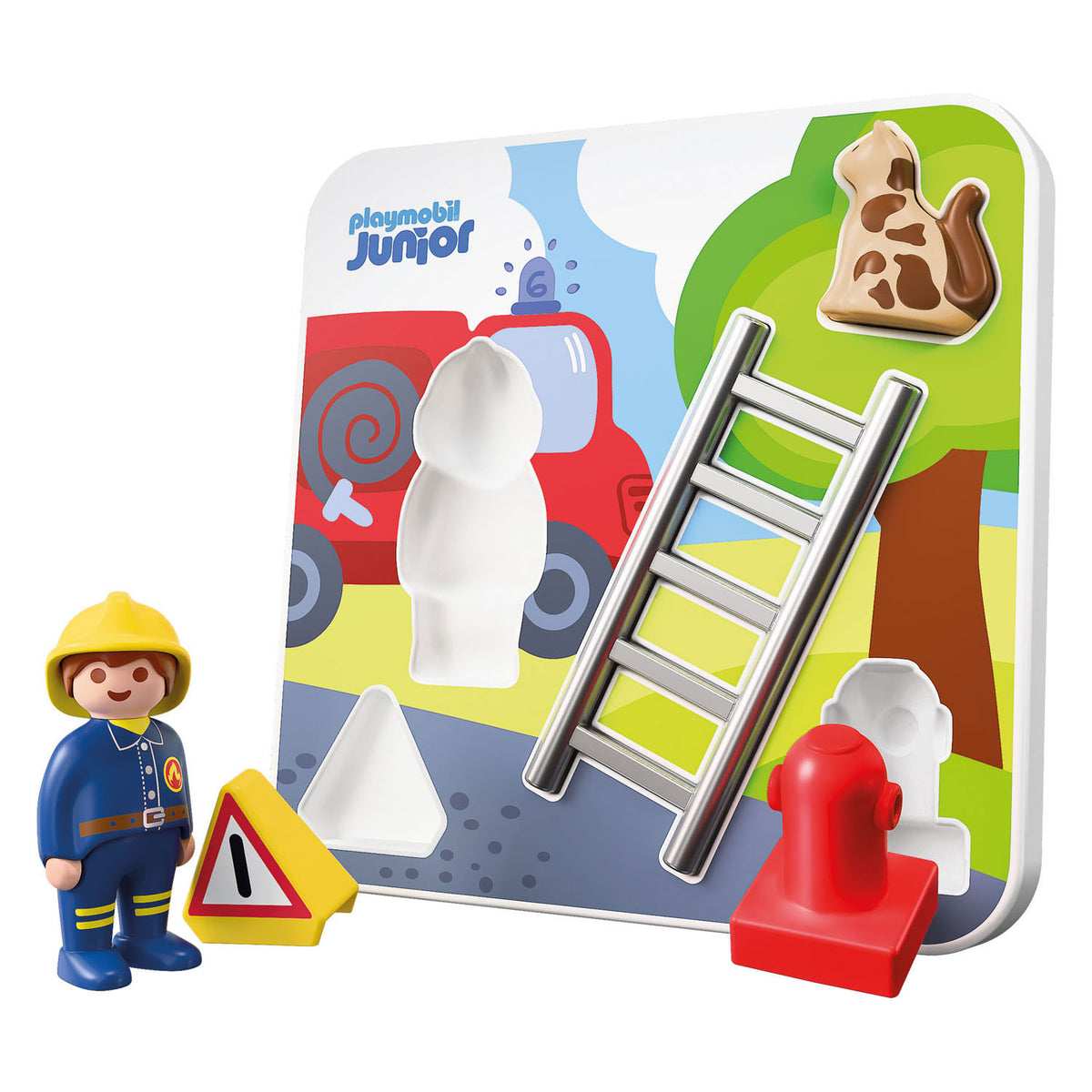 Playmobil brandweer puzzel speelgoed - junior 72088 - educatief.