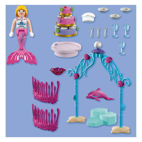 Playmobil fantasy magic onderwater bruiloftbuffet - 72108.