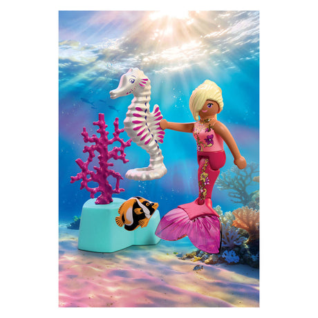 Playmobil fantasy magic zeemeermin speelgoedset met zeepaardje.