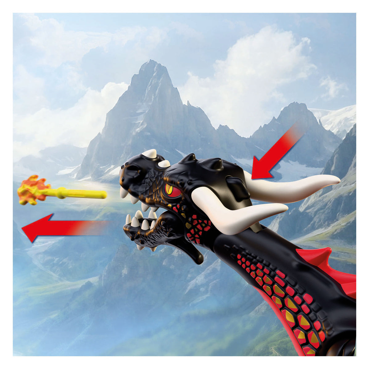 Playmobil knights zwarte draak - 72114