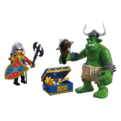Playmobil knights trol met schat van leeuwenridder - 72116