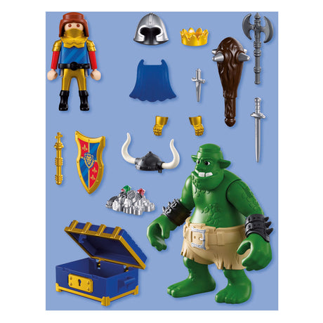 Playmobil knights trol met schat van leeuwenridder - 72116