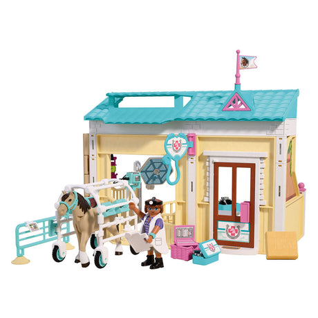 Playmobil horses dierenartsenpraktijk speelset met accessoires - 72128.