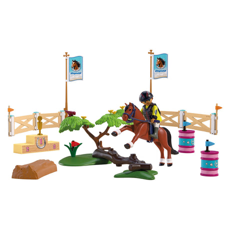 Playmobil horses wedstrijd rijbak - speelset paardensport kinderen.