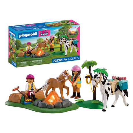 Playmobil horses paardijrocht met kampvuur - 72132