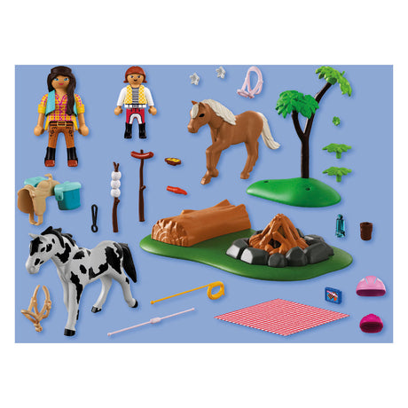 Playmobil horses paardijrocht met kampvuur - 72132