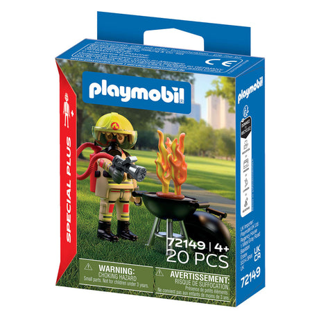 Playmobil specials brandweerman met brandhaard - 72149