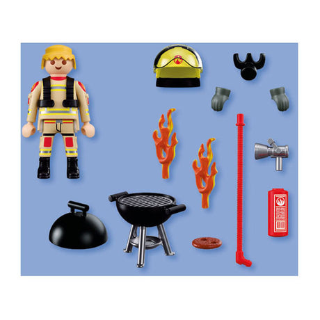 Playmobil specials brandweerman met brandhaard - 72149