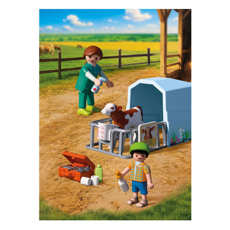 Playmobil country dierenarts boerderij speelset kalfje verzorgen 72167.