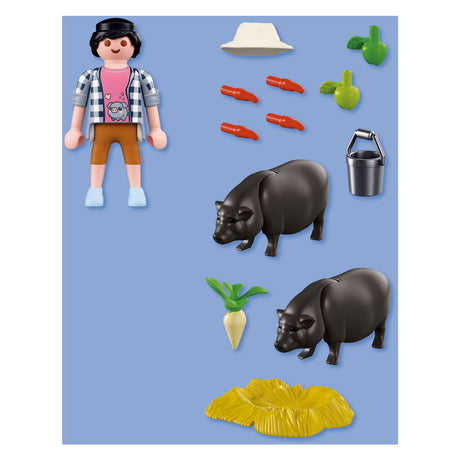 Playmobil country boer met hangbuikzwijn - 72171