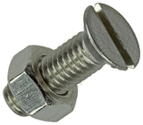 Mack 1019814 - metaalschroef verz. kop + moer rvs 5 st m6x20 | 10 stuks