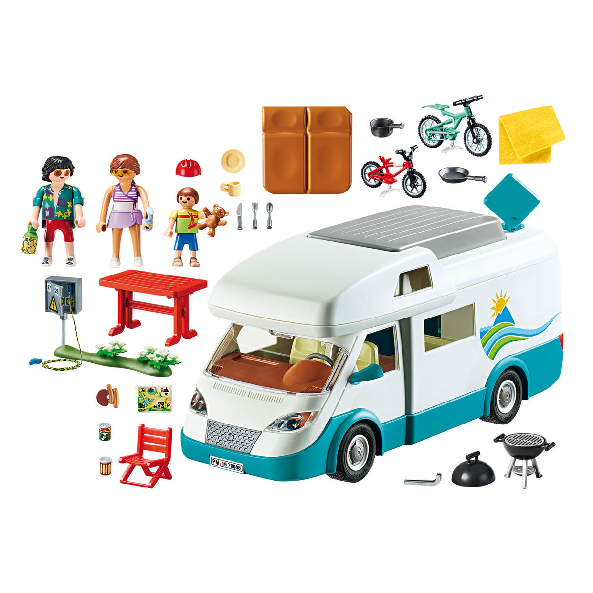 Playmobil Family Fun Camper With Family 70088