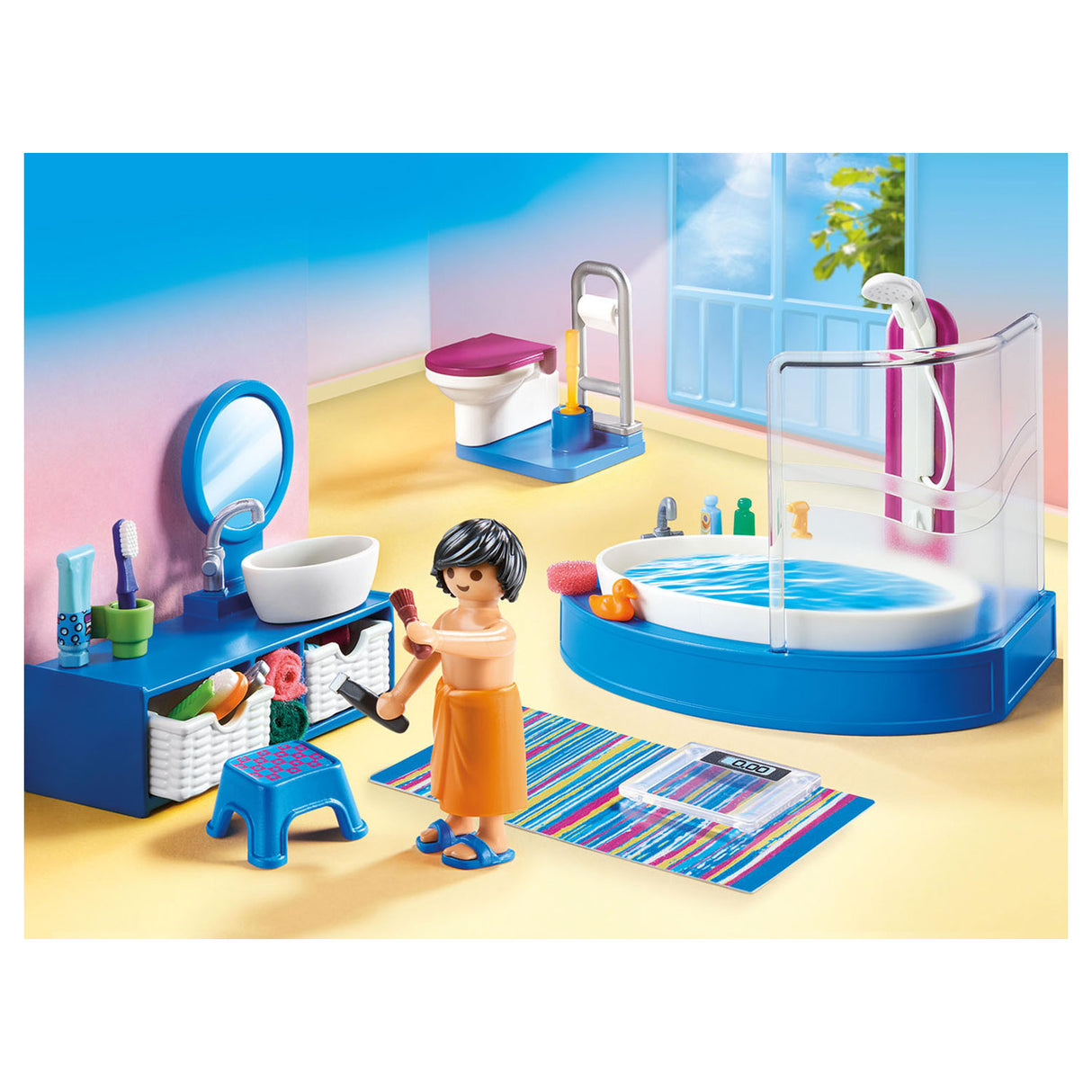 Badezimmer des Playmobils Dollhouse mit Bad 70211