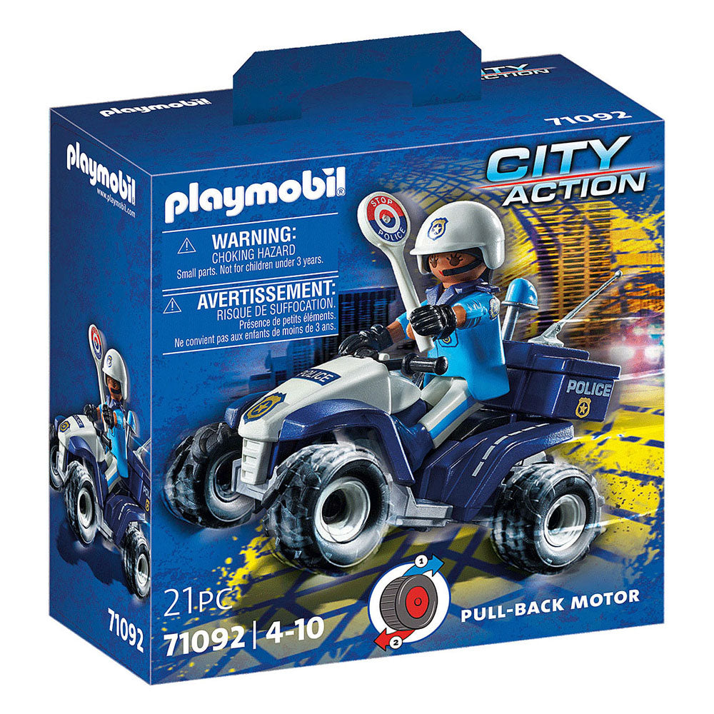 PlayMobil Stad Action Police Geschwindegkeet Quad 71092