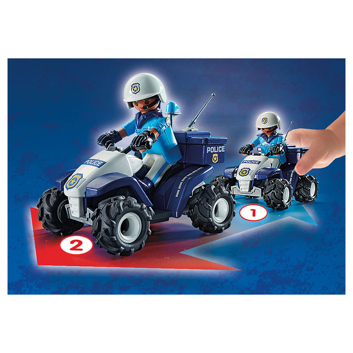 PlayMobil Stad Action Police Geschwindegkeet Quad 71092