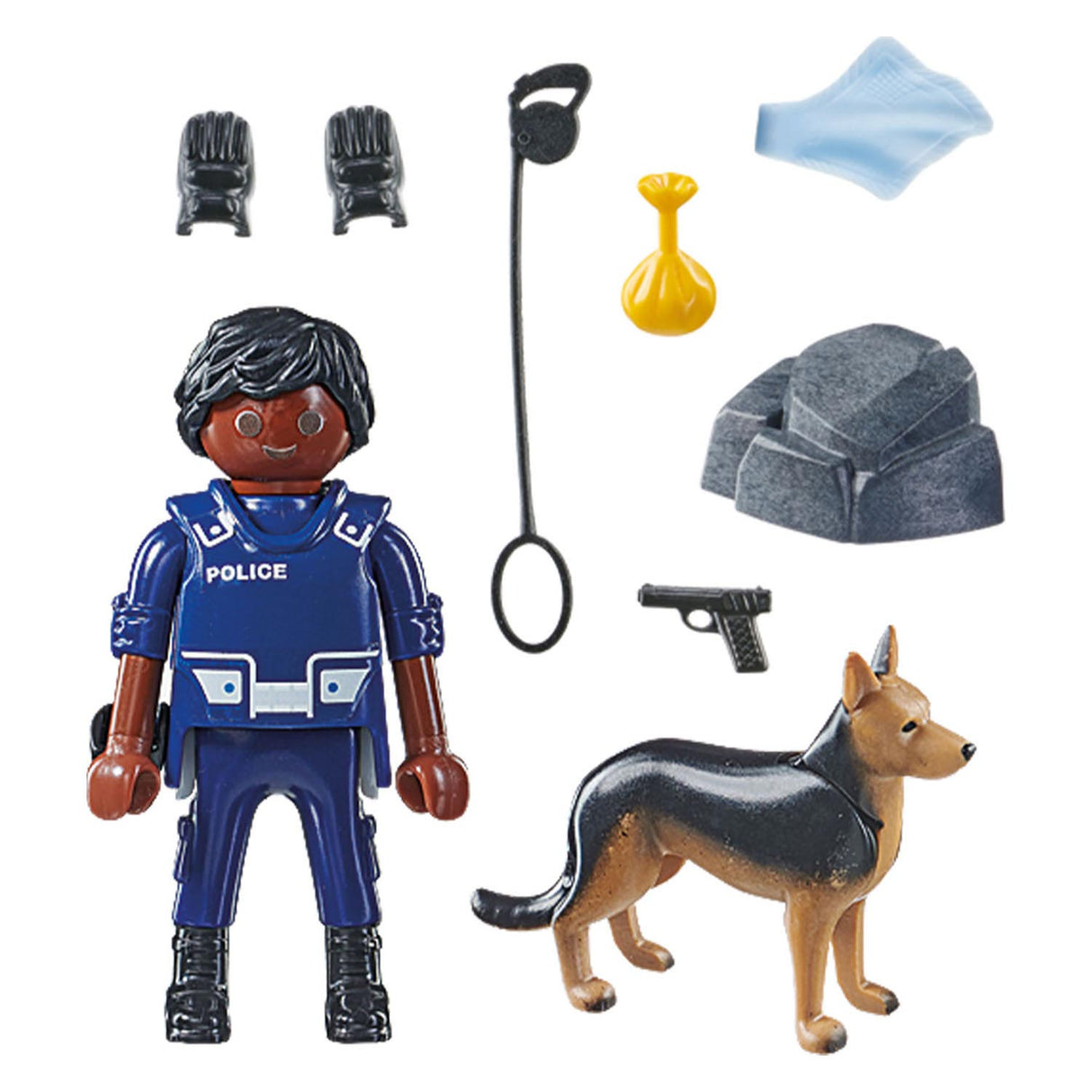 Playmobil Specials Officer di polizia con Speurhond 71162