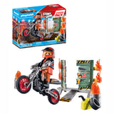 Playmobilstarterpack Stuntshow Motor mit Feuerwand 71256