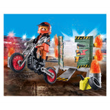 Playmobilstarterpack Stuntshow Motor mit Feuerwand 71256