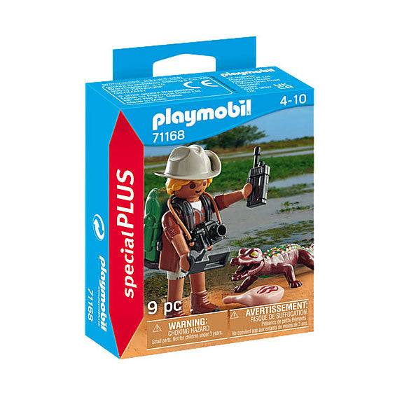 Playmobil Specials Fuerscher mat jonke Caiman 71168