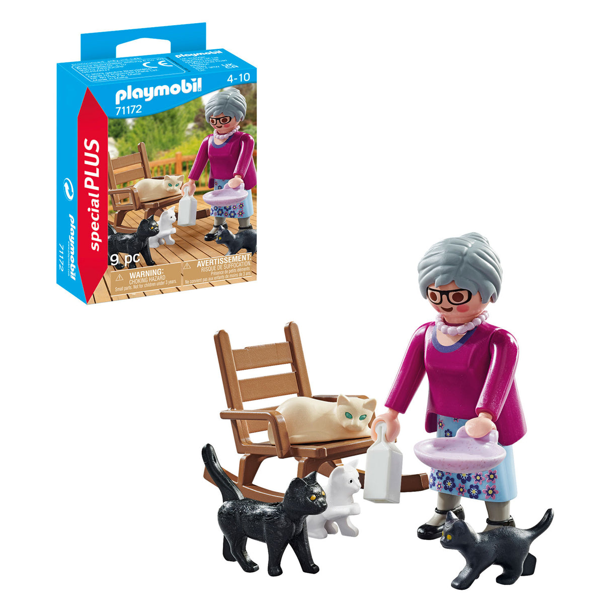 Playmobil Specials nonna con gatti 71172